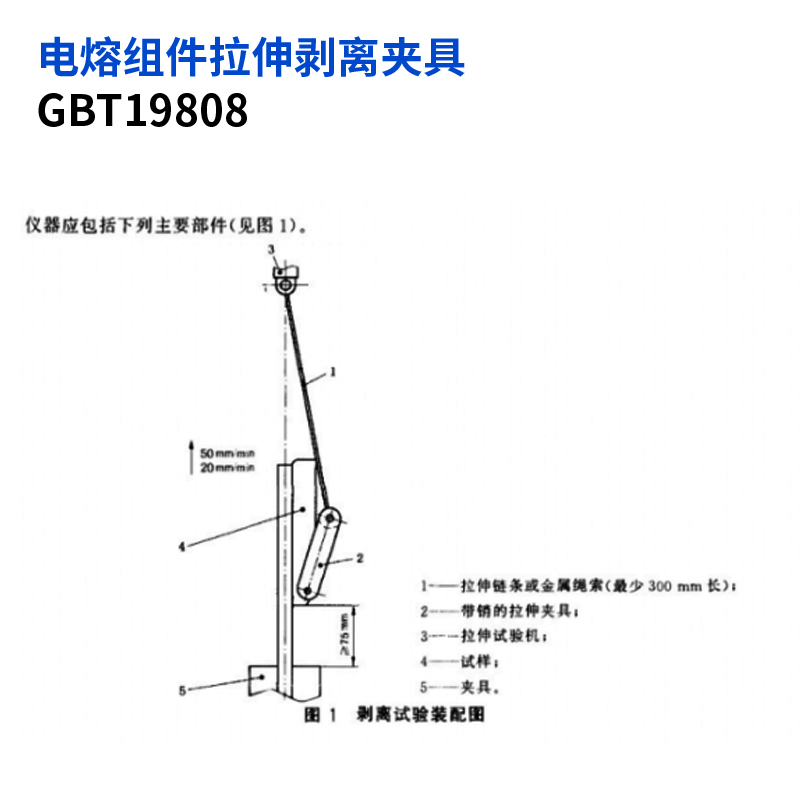 电熔组件拉伸剥离夹具GBT19808